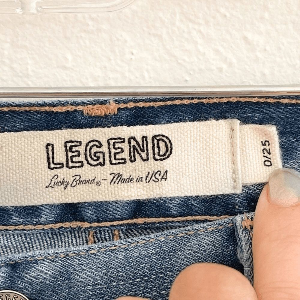 LUCKY BRAND LEGEND Sienna Cigarette Selvedge Jeans Size 25 - Picture 5 of 11